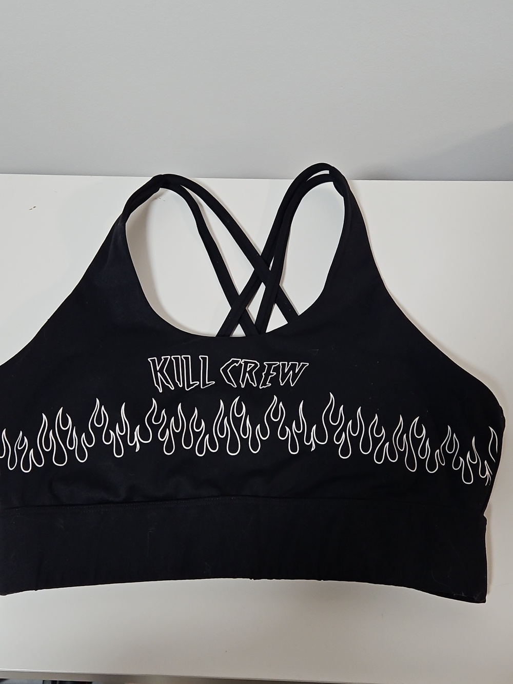 Kill Crew Black Porrada Series Sports Bra Size M